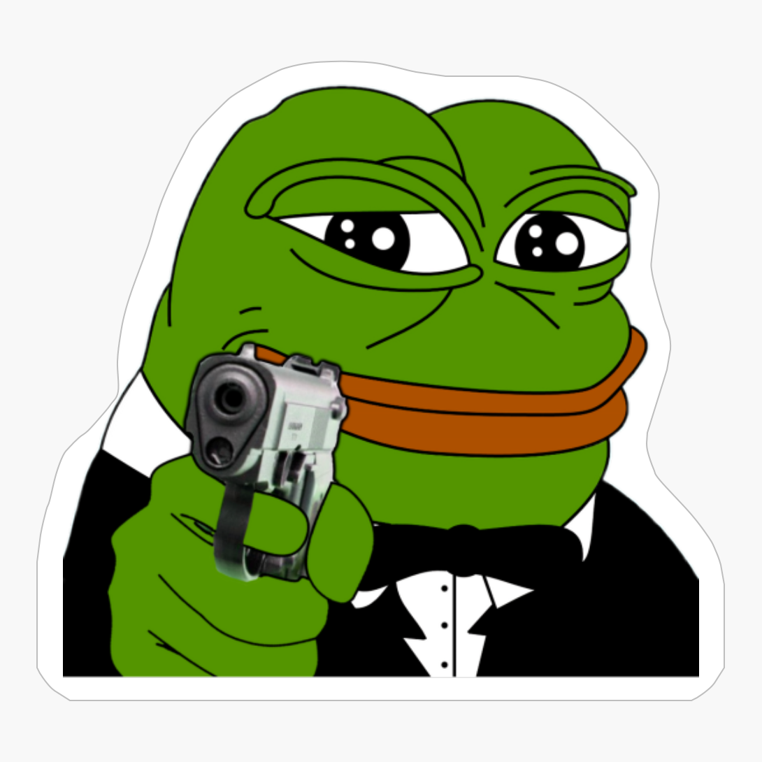 Based Pepe The Frog, Lord Pepe The Frog, Sir Pepe The Frog With A Pistol, Lord Pepe The Frog With A Gun, Gun Pepe The Frog