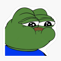 Pouting Pepe The Frog, RARE Pepe The Frog, MEME Pepe The Frog, Pepe The Frog Pouting