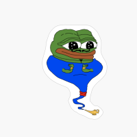Aladdin Pepe The Frog, RARE Pepe The Frog, Jinn Pepe The Frog, Genie Pepe The Frog