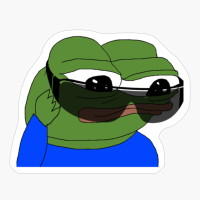 Sunglasses Pepe The Frog, RARE Pepe The Frog, Pepe The Frog Wearing Sunglasses, Big Sunglasses Pepe The Frog
