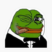 Winking Pepe, Winking Pepe The Frog, Sir Pepe The Frog, Sir Pepe The Frog Winking, Pepe The Frog Cigar