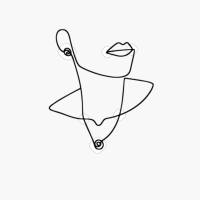 Line Art Women Face Mono Line Art Abstract Portrait Aesthetic