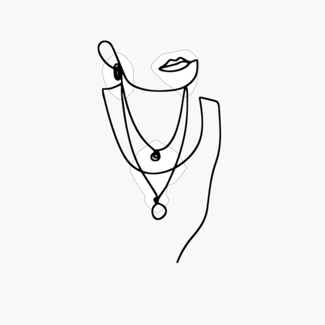 Line Art Women Face Mono Line Art Abstract Portrait Aesthetic