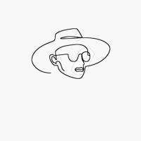 Line Art Man Face Mono Line Art Abstract Portrait Aesthetic