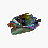 Graffiti Tunnel Splash Art Print 1