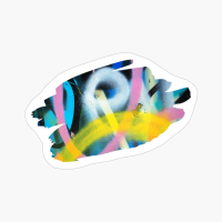 Graffiti Splash Art Print Pastel