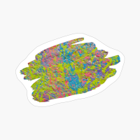 Green Graffiti Splash Art Print