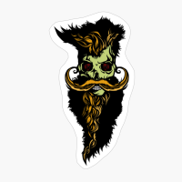 Ginger Hipster Skull