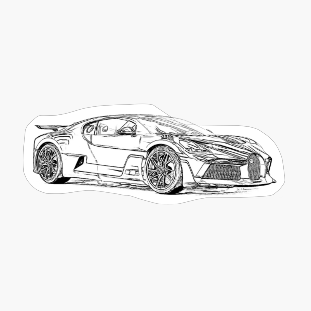 Divo Supercar Racing Wireframe