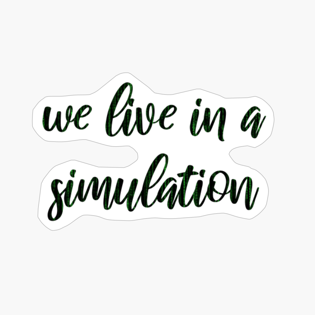 We Live In A Simulation