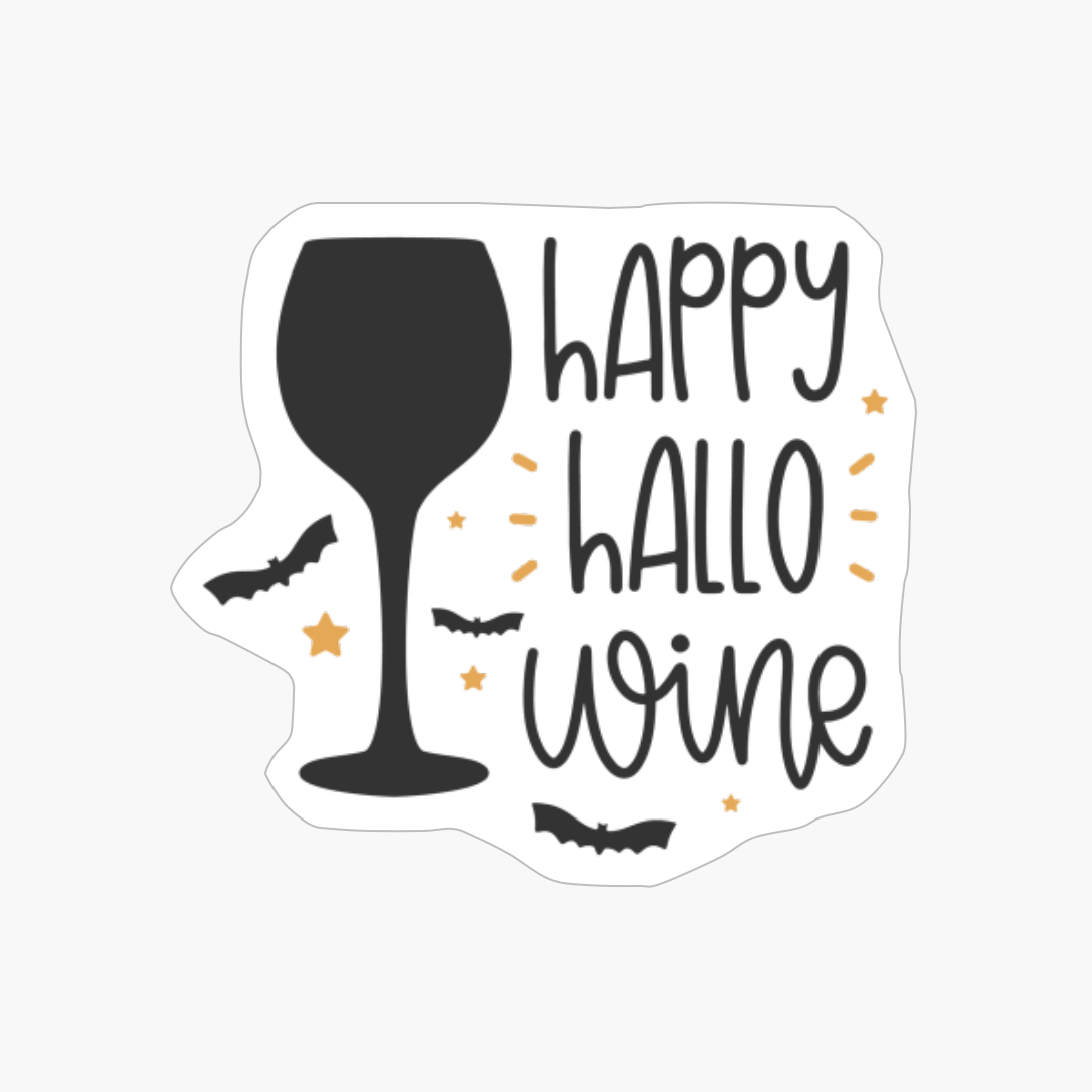 Happy Hallowine, Pumpkin Gift, Halloween Gift