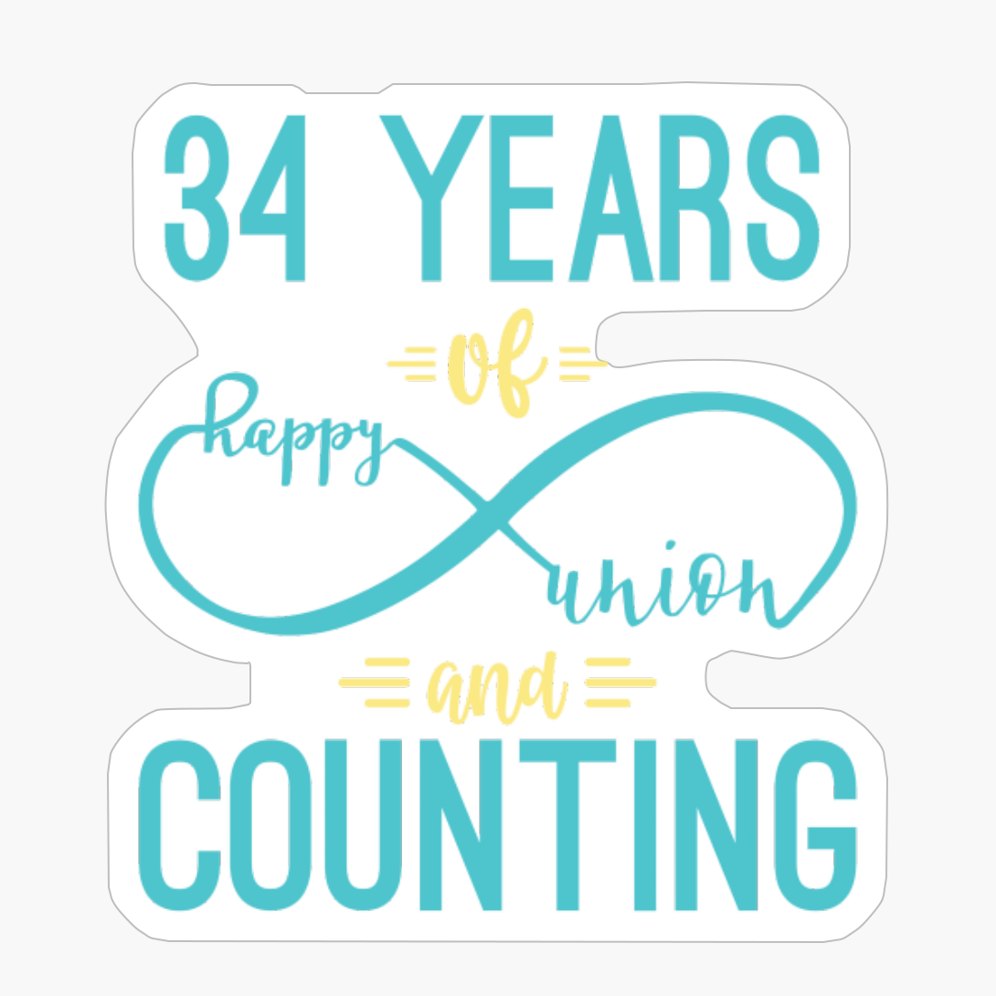 34th Anniversary 34 Years Of Happy Union And Counting