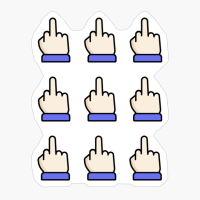 Middle Finger Pack Of 9