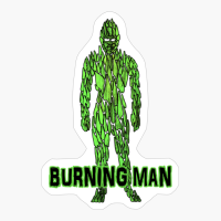 Burning Man #3 Textured (Green)