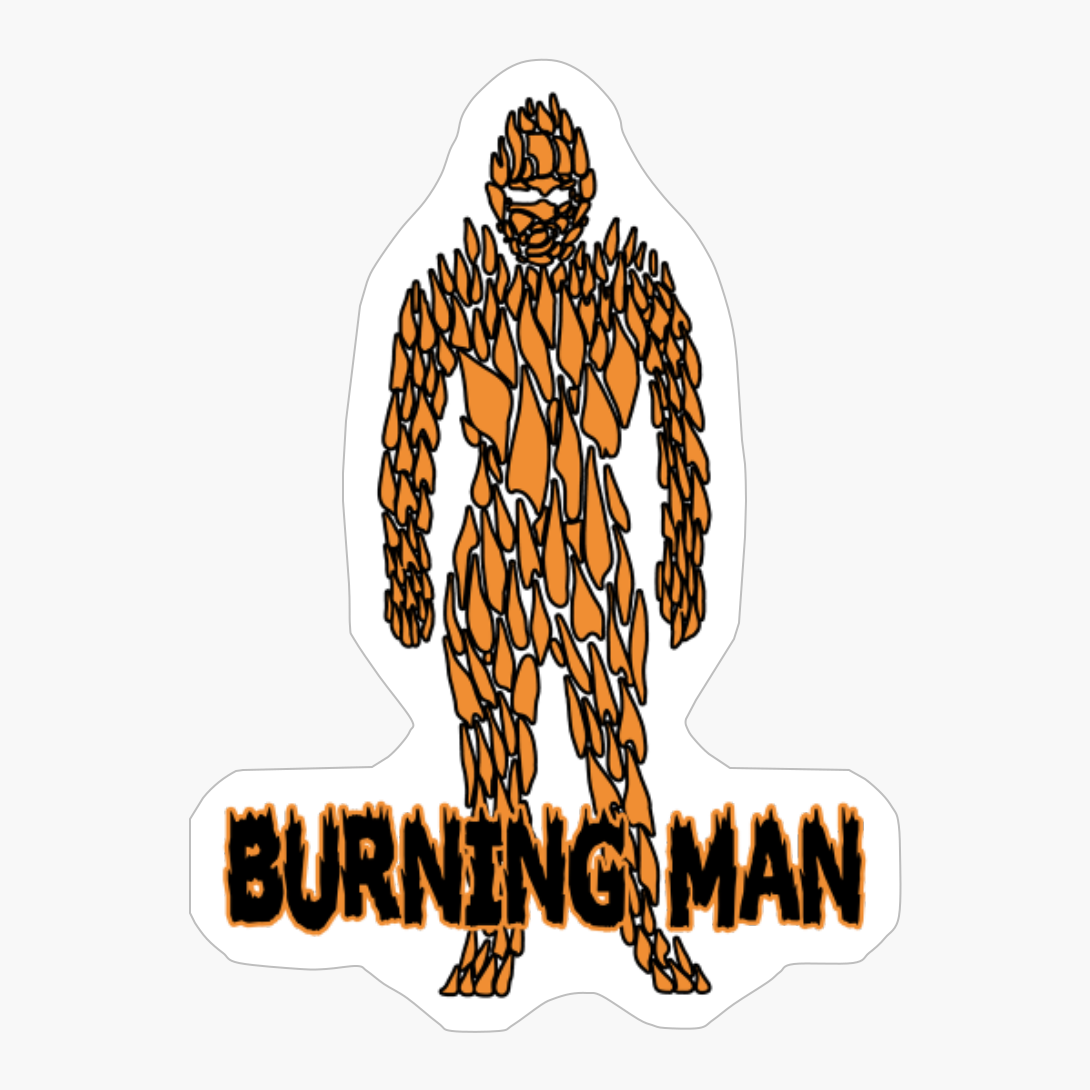 Burning Man #2 (Orange)
