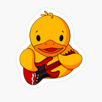 Rock Band Guitarist Rubber Duck