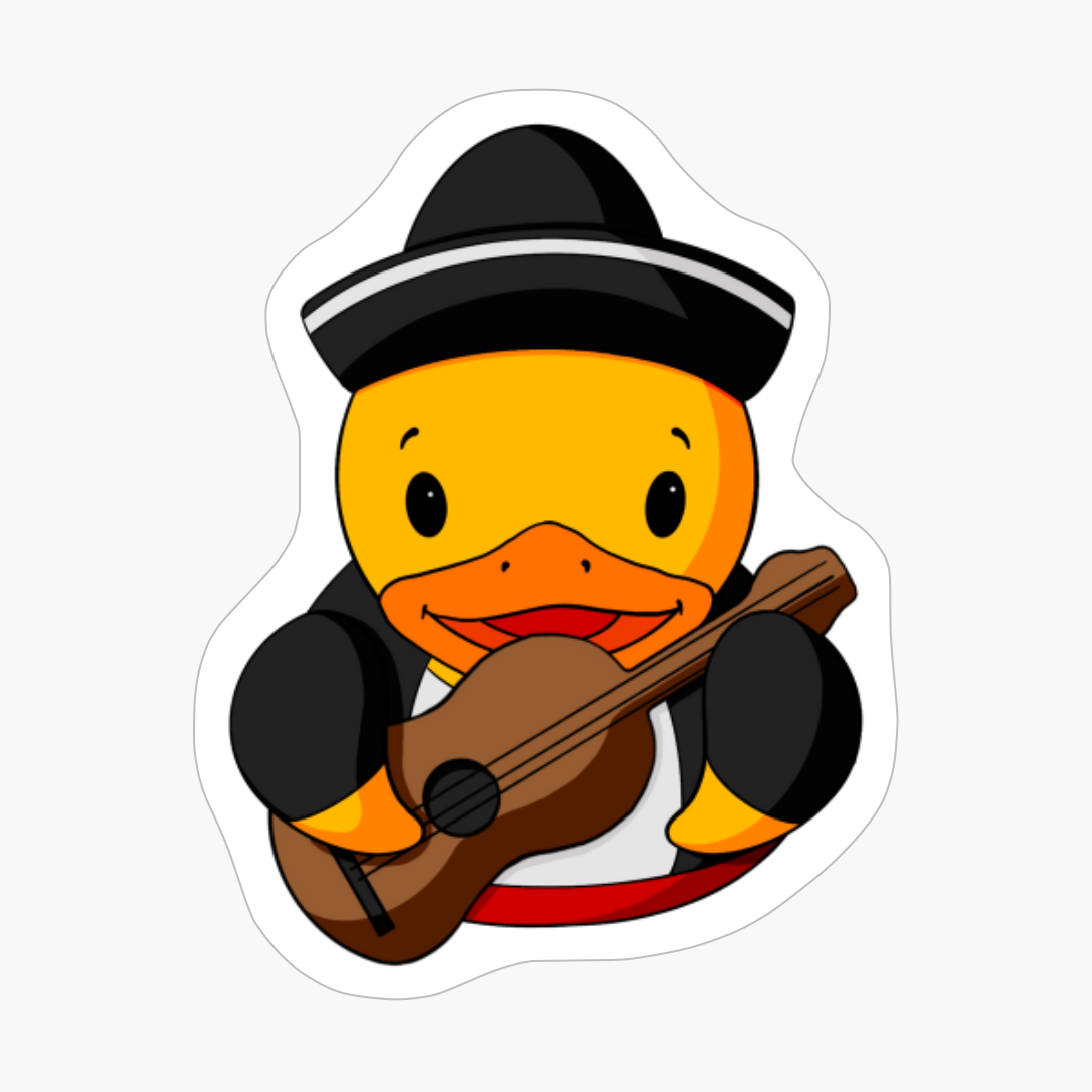 Guitar Mariachi Rubber Duck