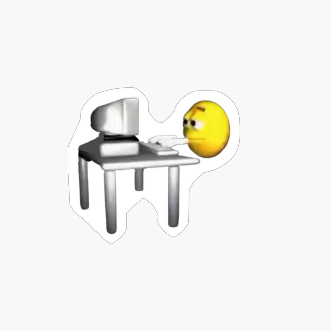 Yellow Emoji Typing, Yellow Emoji Typing Meme, Yellow Emoji Typing