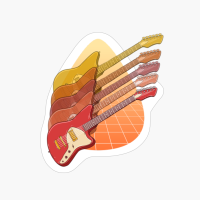 Retro Vintage Style Electric Guitar Gift For Guitarrist