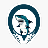 Happy Shark On Two Fins