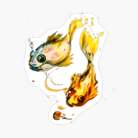 Golden Koi Carps Bringin Good Fortune