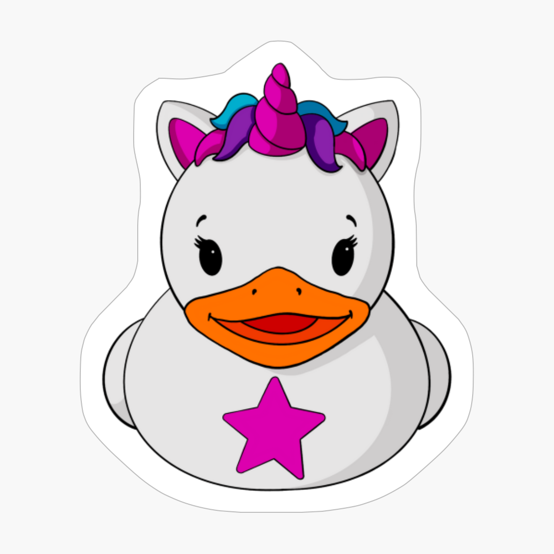Fancy Unicorn Rubber Duck