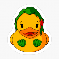 Green Mermaid Rubber Duck