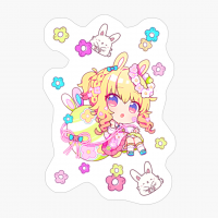 Chibi Anime Girl. Anime Suge. Anime Fairy Tale. Violet Version.