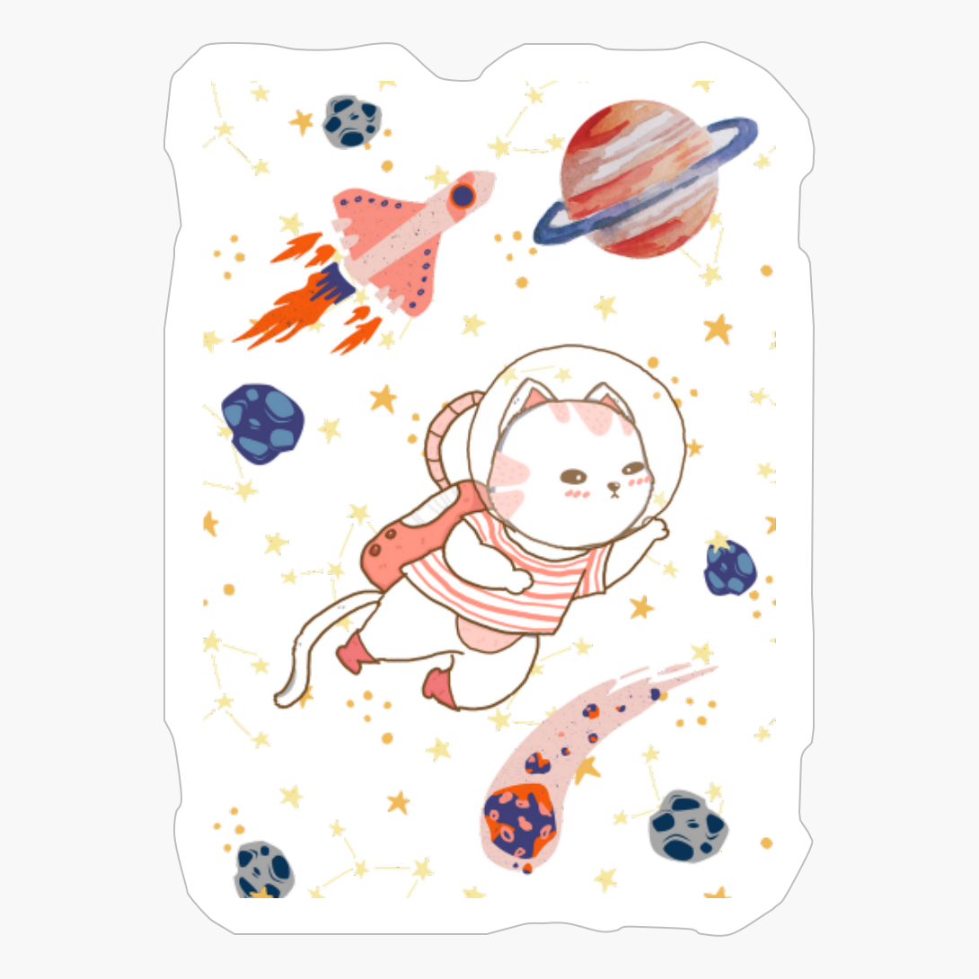 Astro Cat. Astronaut Cat.