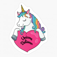 Cute Kawaii Unicorn Believer Design