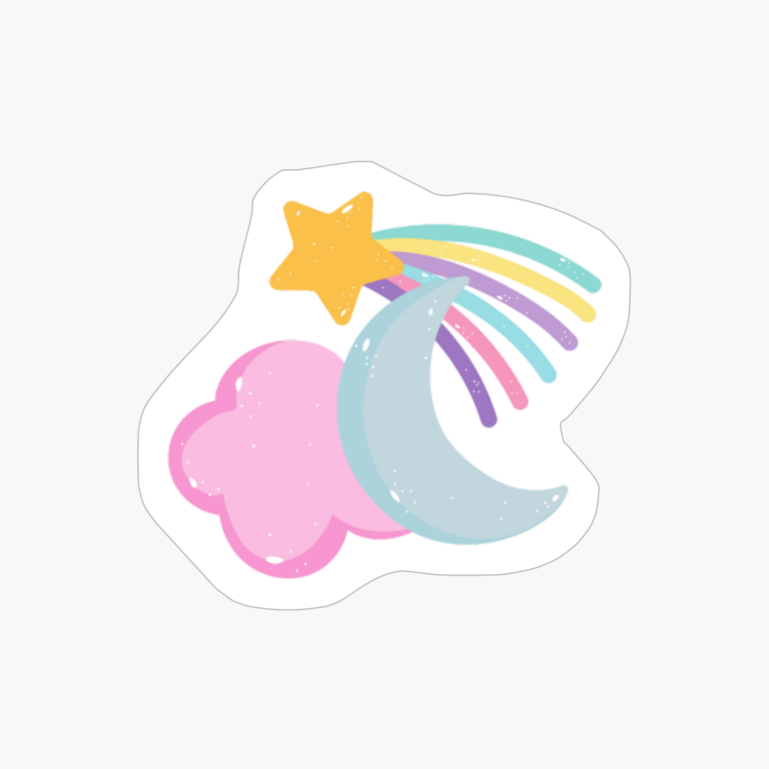 Dream Star Night Moon Cute Smile Joy Cloud