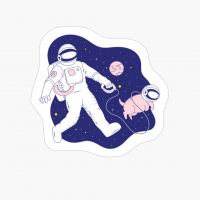 Astronaut Walking Dog