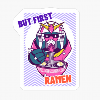 Japanese Mecha Eating Ramen