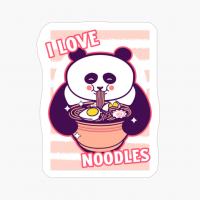 Kawaii Panda I Love Ramen