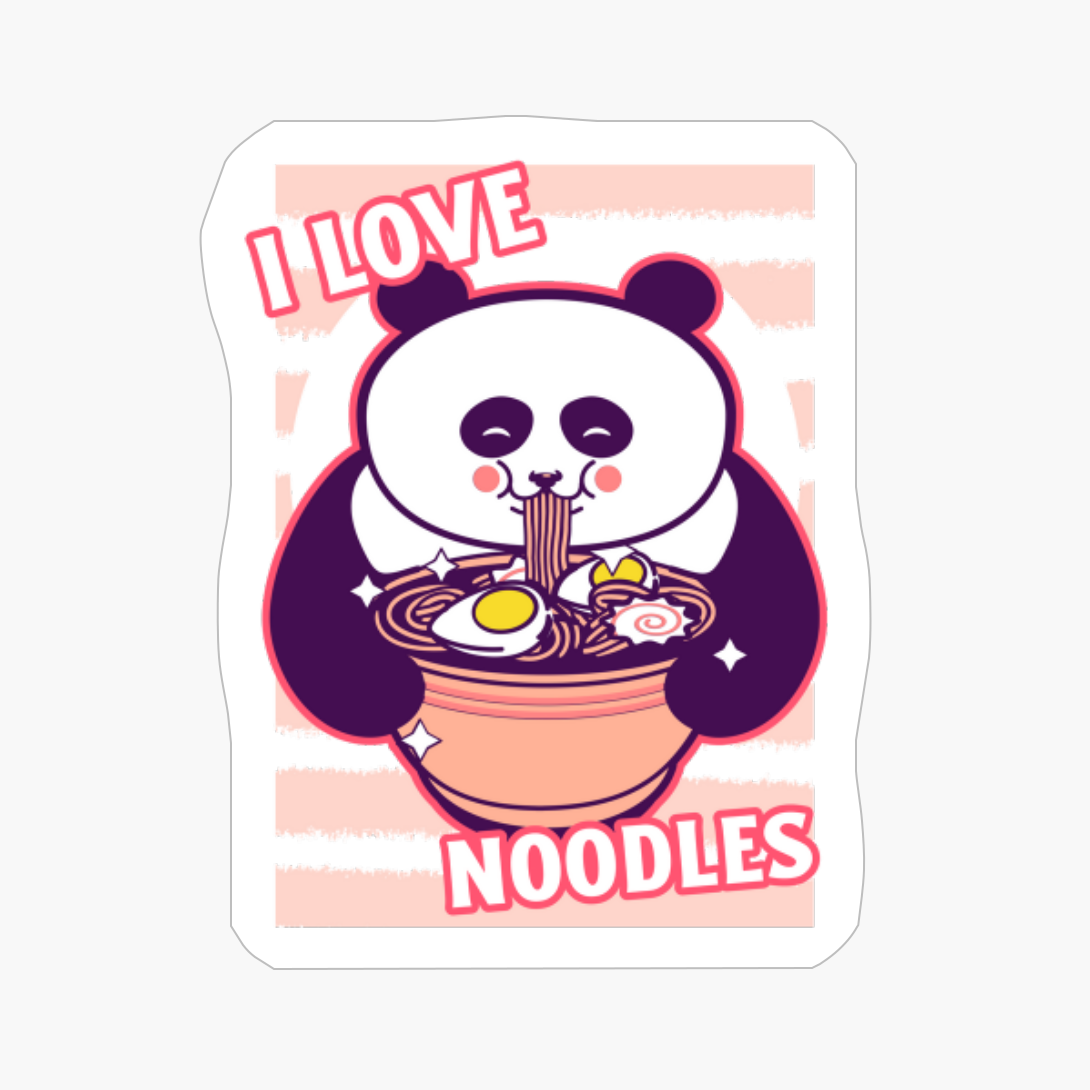 Kawaii Panda I Love Ramen