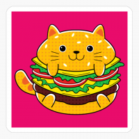 Cat Buns Yummy Kawaii Cat Burger
