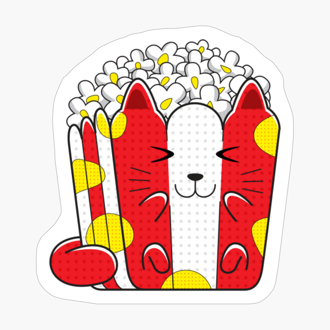 Yummy Kawaii Cat Popcorn