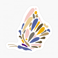 Butterfly In Profile, Blue