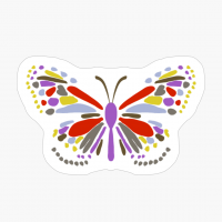 Exploded Butterfly, Purple