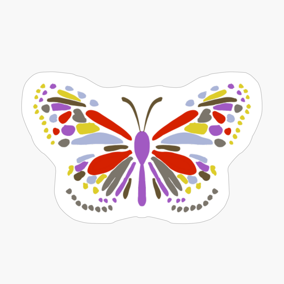 Exploded Butterfly, Purple