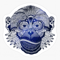 Milky Way Space Night Scene Alongside Nebula Displaying Galaxy Astronomy Featuring Imaginative Monkey Head Ape