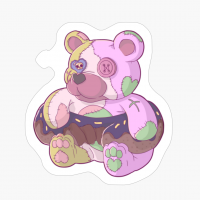 Pastel Goth Aesthetic Shirt Teddy Bear Donut Lover