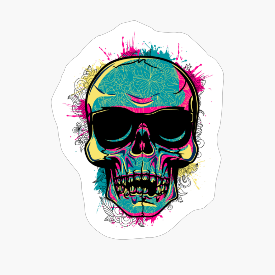 Colourful Skull