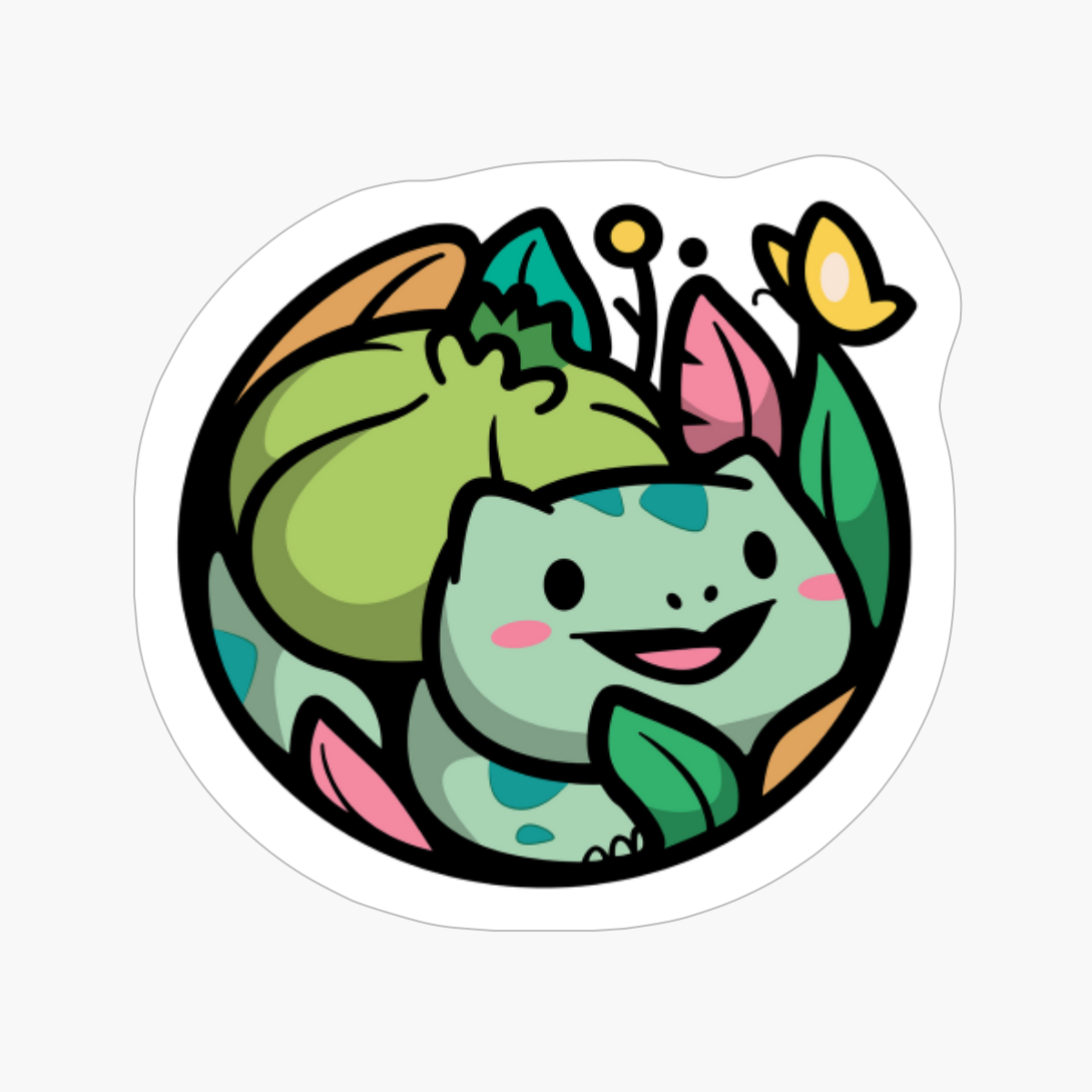 Green Pocket Monster Dual-Type Starter