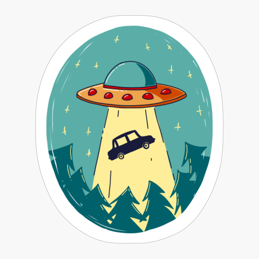 I Believe In Aliens Abductions - A Funny Gift For A Cool Hipster Who Loves Alien, Space, And Sci Fi!