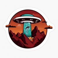 I Believe In Aliens Abductions! - A Funny Gift For A Cool Hipster Who Loves Alien, Space, And Sci Fi!