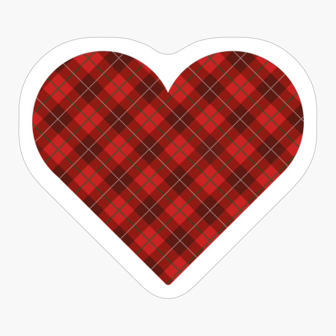 Tartan Heart - A Funny Gift For Someone Who Loves Scotland, Scottish Clan Tartan And Celtic Music
