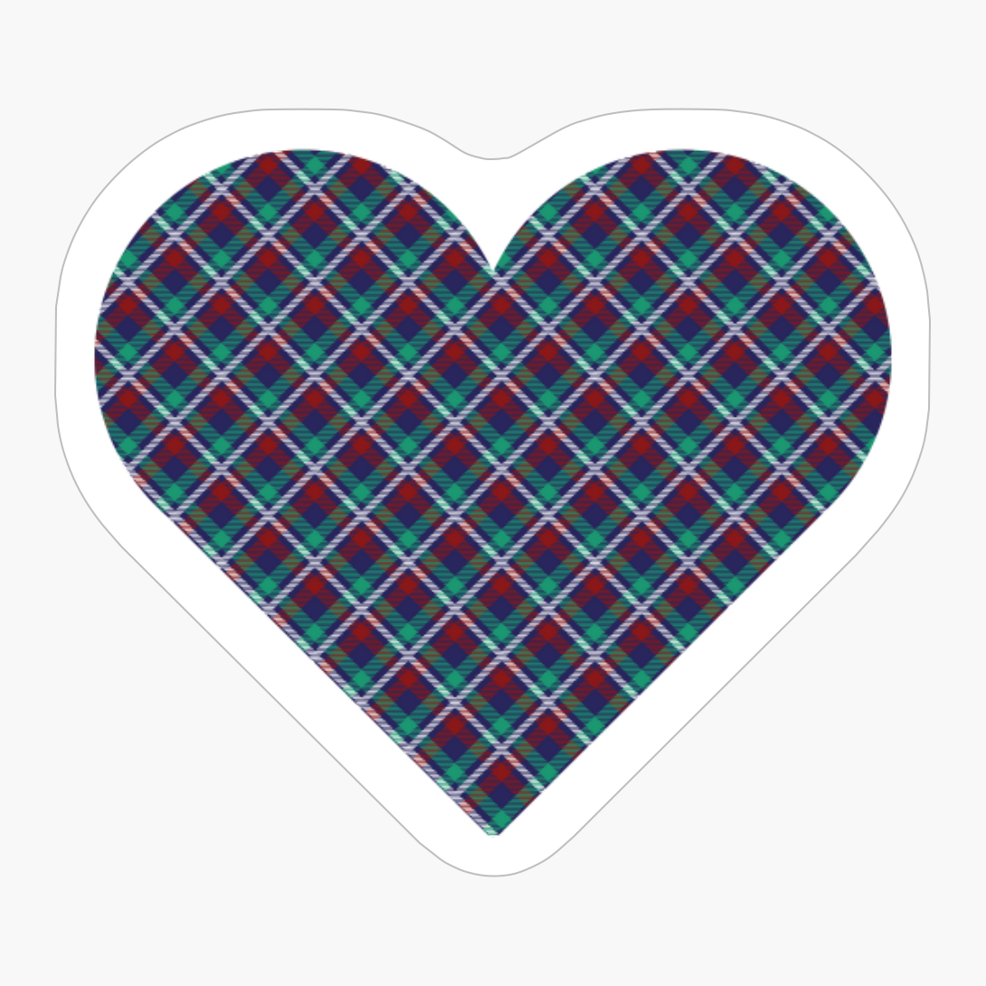 Tartan Heart - A Funny Gift For Someone Who Loves Scotland, Scottish Clan Tartan And Celtic Music