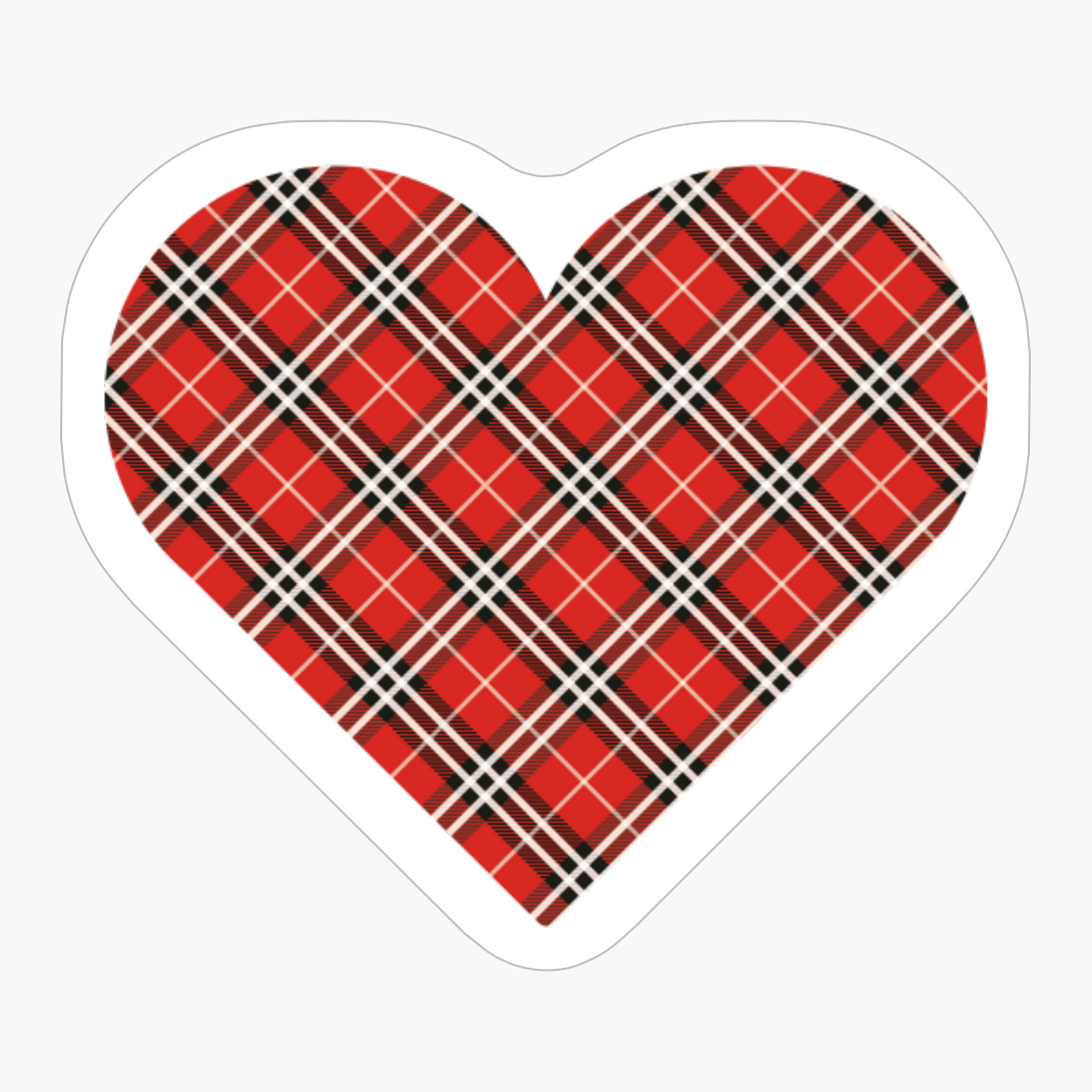 Tartan Heart - A Funny Gift For Someone Who Loves Scotland, Scottish Clan Tartan And Celtic Music