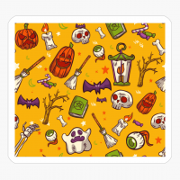 Funny Halloween Pattern - A Spooky Gift For Someone Who Loves Dark Magic And Candy!